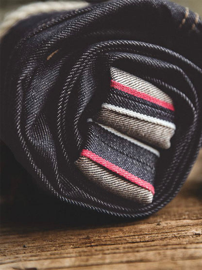 Men's American Retro Style Raw Denim Jeans